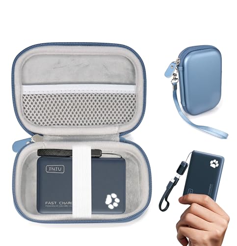 CaseSack Case for INIU P41 10000mAh 45W PD Portable Charger – Hard EVA Travel Carrying Case for INIU Power Bank & Cables, Shockproof Storage Bag (Blue) by CaseSack - Used condition - US$6.05