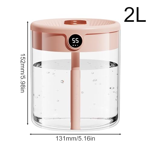 Humidificateurs de chambre à coucher contre l'air sec : double brume 2L
