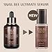 BENTON Snail Bee Ultimate Serum Plus 35ml (1.18 fl.oz.) - Snail Secretion Filtrate, Bee Venom, Tea Tree Leaf Water Contained Skin Nourishing & Soothing Facial Serum for Sensitive, Dry Skin