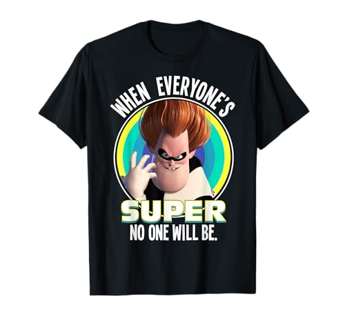 Disney Pixar The Incredibles Syndrome Super Retro Portrait T-Shirt