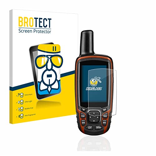 BROTECT Protector Pantalla Cristal para Garmin GPSMAP 64s Protector Vidrio - [Dureza 9H, Anti-Arañazos]