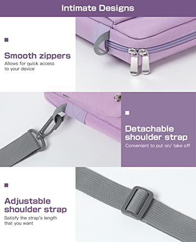Dadanism 9-11 Inch Tablet Sleeve Shoulder Bag For Ipad Air 5/4 10.9 2022/2020, Ipad Pro 11 2021-2018, Ipad 10.2 2021-2019, Ipad 10Th Gen 10.9 2022, Galaxy Tab A8 10.5, Tablet Carrying Bag, Taro Purple #TOP5