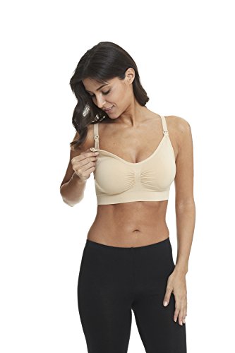 Women's Seamless Nursing Maternity Bra Push Up Comfort Sleep Bralette 3Pcs/Pack, Medium #TOP4