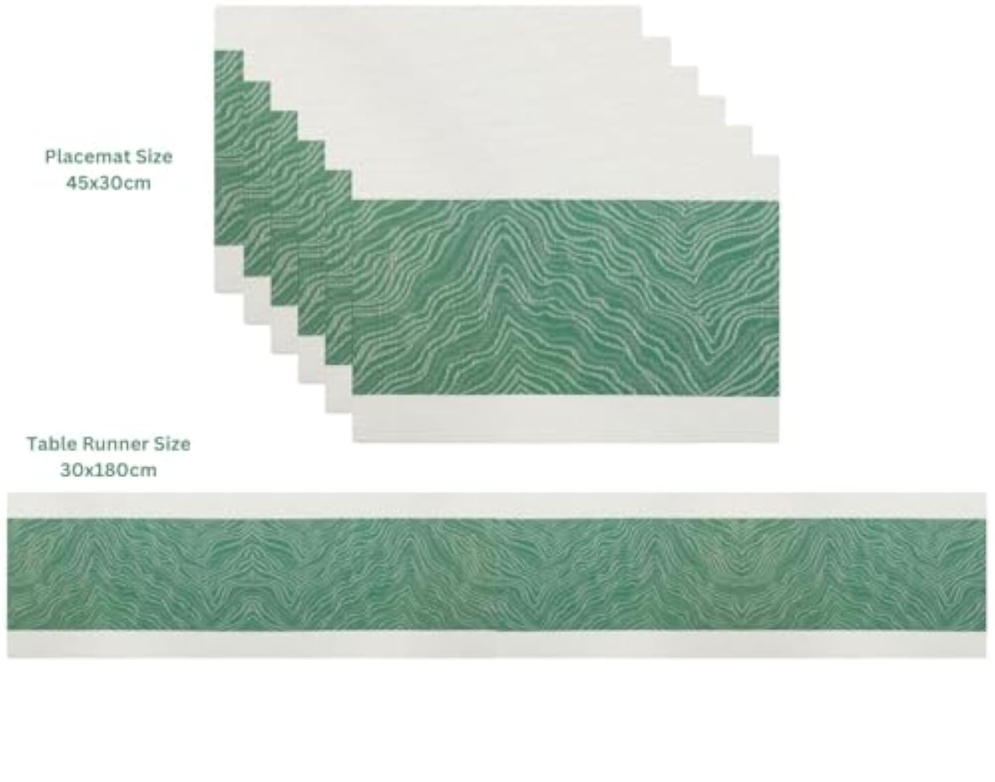 Modern Dining Ensemble Table Linens Set with Runner