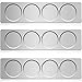 Chengu 3 Pieces Stainless Steel Wall Plate Base Wall Mounted Base for Home Kitchen Spice Jars Supplies