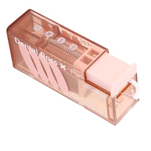 Dental Floss Case, Portable ABS Floss Pick Dispenser, Easy Filling with 10 Strands for Travel (Type 4)