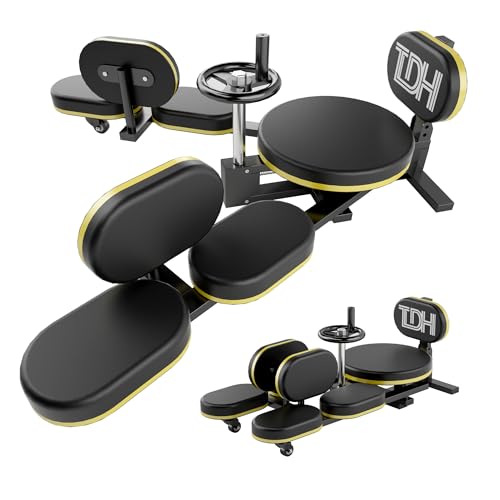 TDH Leg Stretcher Machine, 0-200° Adjustable Split Machine for Ballet, Dance,Yoga, Flexibility Stretching Equipment to Relieving Leg Muscle & Hamstring Tightness, Home Gym Use