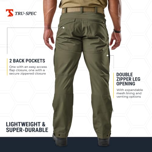 Image of Tru-Spec Xpedition Tactical Pants for Men - Water-Resistant Outdoor Work & Hiking Pants with Dual Zippered Cooling Vents