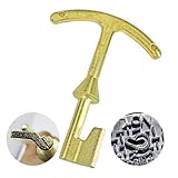 Rsoise Water Meter Box Key M07001 Water Meter Box Lid T Wrench Hook Valve Box Key- 5.5 inch Length(1 Pcs)