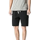 Routinfly Shorts Herren Sommer Baumwolle Hanf Lose Lässige Capris Große Herren Strandhose Herren Boxershorts
