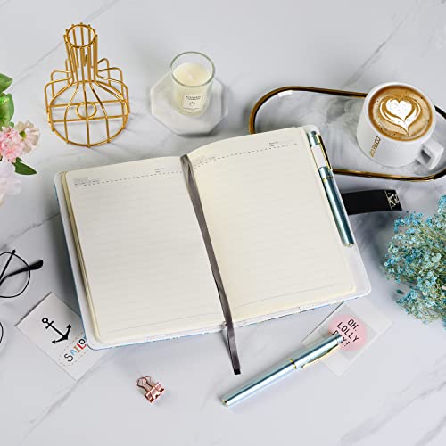 ZXHQ Tagebuch mit Schloss für Mädchen und Frauen, geheimes Schloss-Tagebuch mit exquisitem Musterdesign, nachfüllbares Notizbuch aus Kunstleder, Größe A5 (21 x 15 cm) Stil E-1