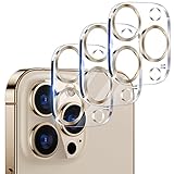 Picture of UniqueMe [ 3 Pack] Compatible with iPhone 12 Pro Max 6.7" Camera Lens Protector Tempered Glass,[Case Friendly][New version][Scratch-Resistant][Easy Installation] -Golden