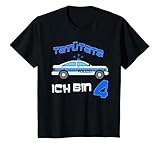 Polizei Geburtstagsshirt als Geschenk für Kinder die vier Jahre alt werden
