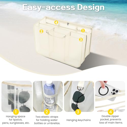 Image of XYFuuee Beach Bag Organizer Insert Divider for X Large Bogg Bag Accessories