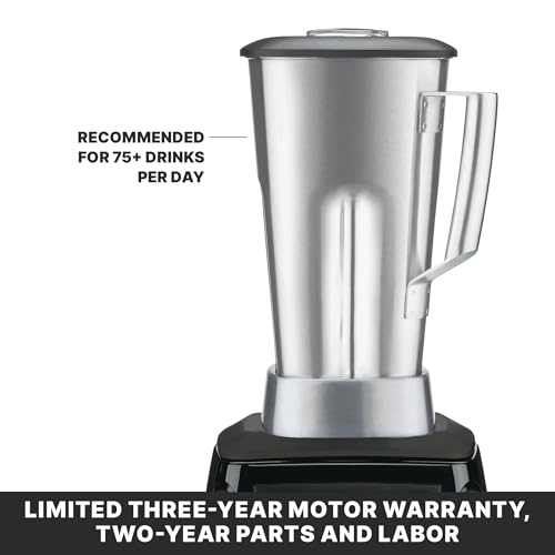 Image of Waring Blender with Electronic Keypad & 64 oz. Stainless Steel Jar | Xtreme Blender, 3.5 HP Commercial Motor, 75+ Drinks a Day, Frozen Drinks & Smoothies for Bars & Restaurants, NSF Certified