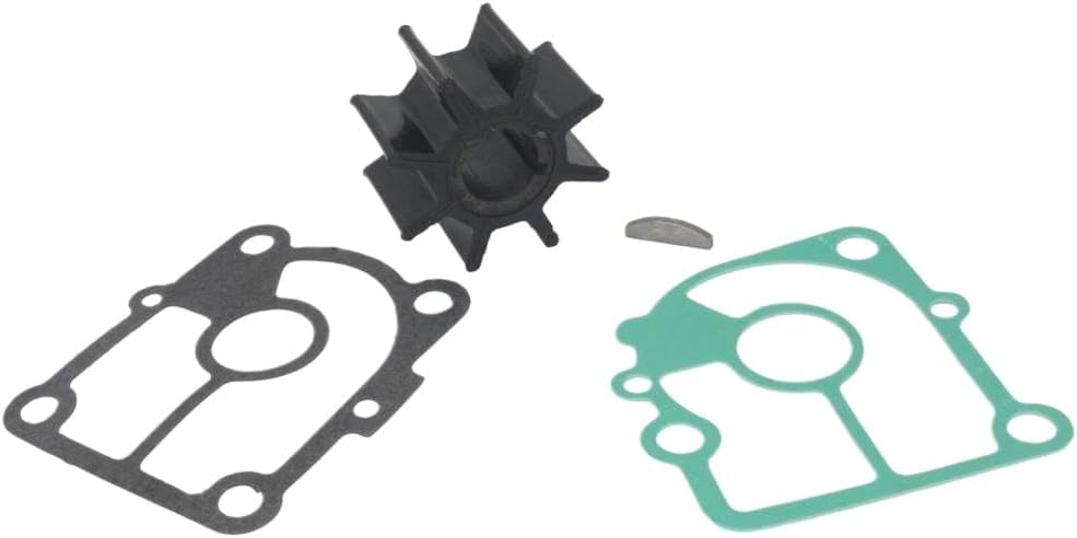Water Pump Impeller Repair Kit for Outboard Motors with 8-Vane Neoprene Impeller and Gaskets