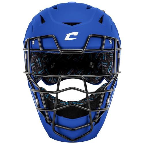 HX Boss Matte-Finish Catcher's Mask, Large, Royal