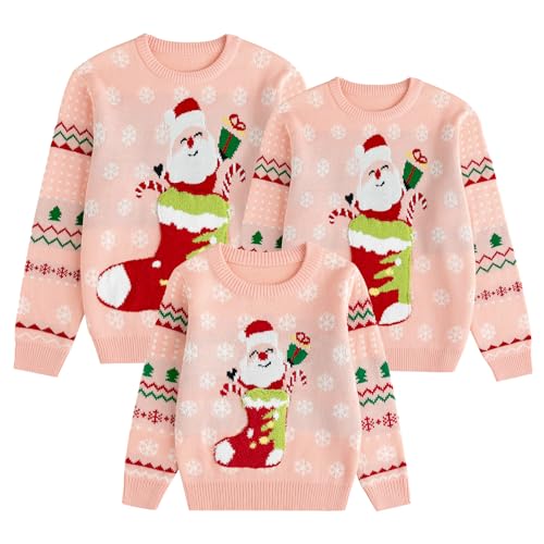 Image of Simplee kids Family Matching Christmas Sweaters, Ugly Pullover, 2T-2XL