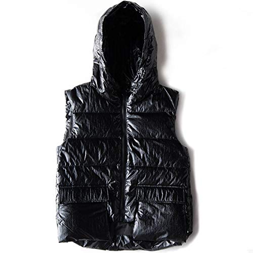 Manteaux sans Manche Femme Court Coupe-Vent Contre le Froid Gilet Capuche Chaud