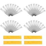 JDCMEI 40 Stück Ersatzklinge für Schaber 100mm, Kohlenstoffstahl-Klingen für...