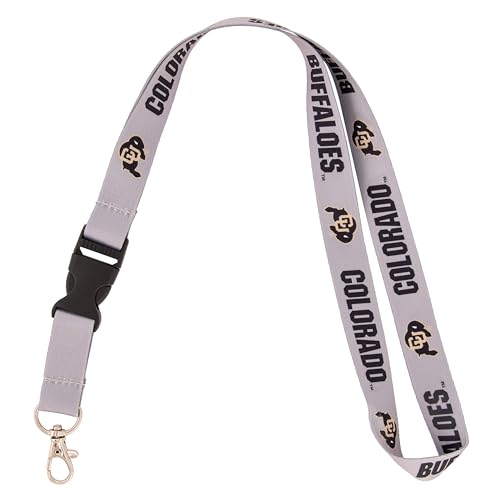 Desert Cactus University of Colorado Lanyard Buffaloes CU Buffs Car Keys ID Badge Holder Keychain Detachable Breakaway Snap Buckle (Lanyard D)