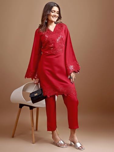Image of Womanista Farshi Salwar Suit for Women| Farsi Kurta Set | Coord set