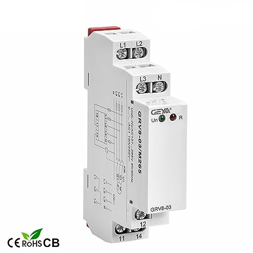 Relais de surveillance de tension GRV8-03, protection contre coupure de phase 8A