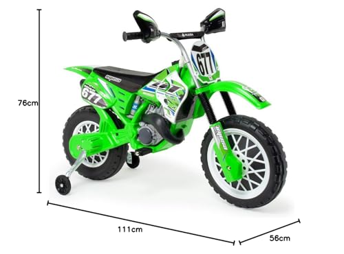 Variante de Moto Eléctrica Niños Injusa Verde