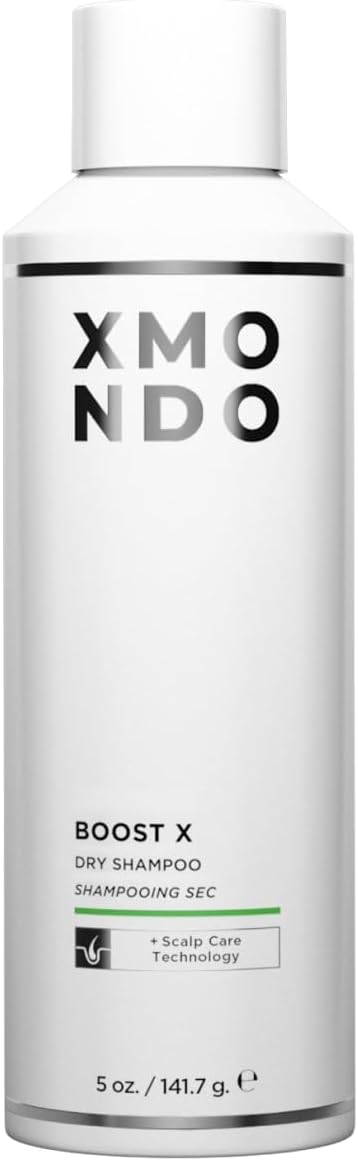 Hair BOOST X Dry Shampoo, Zero Residue, Formulated with Saw Palmetto to Promote Scalp Care, Clinically Tested, Dermatologist Tested, Talc-free, Benzene-free, Free of aluminum starch, 5 oz