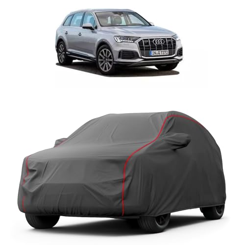 Image of Heavy-Duty Car Cover for Compatible with Audi Q7 (2022 to 2025 All Models) Deluxe Car Protection Cover - Waterproof & UV-Resistant All-Season Exterior Protection