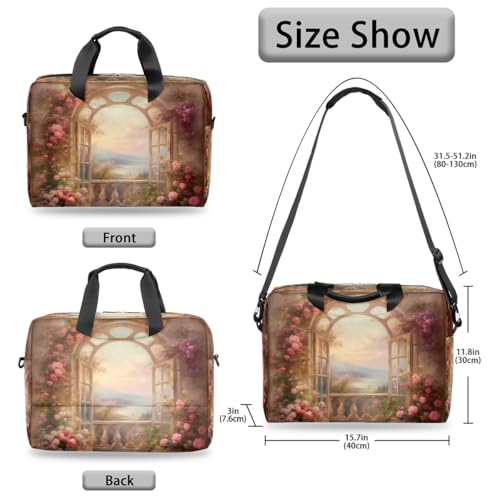 Maletín para portátil floral 15.6 pulgadas miniatura 6