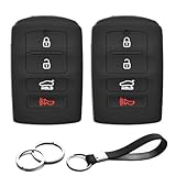 MOPHYEGB Schlüssel schützen 2 Stück kompatibel mit Kia Smart 4 Tasten Silikon FOB Schlüsselhülle Cover Schutz Keyless Remote Halter für 2014–2019 Cadenza K7, 2015–2018 K900 K9