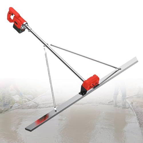 PweKzxt Raschietto Elettrico per Calcestruzzo, Utensile Elettrico per La Finitura del Calcestruzzo, Utensile per La Finitura del Massetto in Calcestruzzo 2M-1xBattery