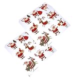 GARIOUANS 2 Stück Weihnachts-heat-transfer-patches Waschbeständige DIY Aufbügler für Kleidung Vielseitig Shirts Jeans Taschen und Mehr Festliche Xmas Kleidung Sticker