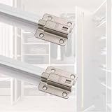 posizionatore per porte di armadio Piastra Per Ante 'Armadio Argento Lunghezza 30 100 150 240 Cm, Piastra Per Ante 'armadio Deformata A Montaggio Superficiale(2 PCS,L 200 CM)