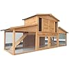 Amazon.com: YGBWRF Extra Larger Wood Rabbit Hutch Outdoor Materials ...