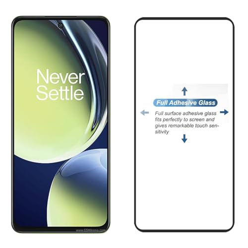 Image of POPIO Military-Grade Gorilla Tempered Glass for OnePlus Nord CE 3 Lite (Black) 9H Hardness, Edge-to-Edge Full Coverage, Anti-Scratch, Bubble-Free, Ultra Clear HD Glass, Oleophobic Coating, Face ID Compatible