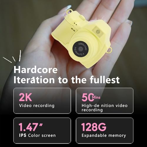 Bewinner Keychain Camera 2K HD Video 12MP Color miniatura 4