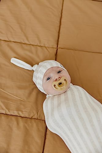 Image of Copper Pearl Swaddle Blankets for Newborns | Soft Stretchy Receiving Blankets for Boys and Girls | Large 46 x 46 Inch Baby Blankets | Lightweight and Breathable Swaddles | Coastal
