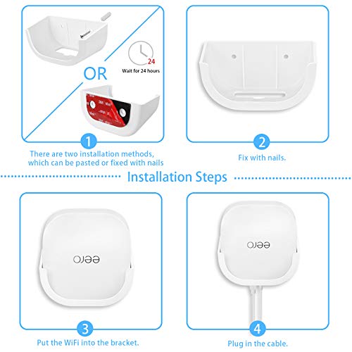 Support mural eero 6 lot de 2 fixations légères sans outils - 6