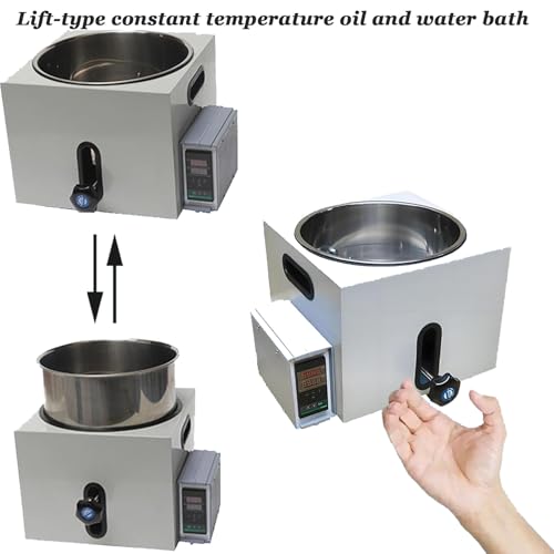 Mezclador magnético digital de baño de aceite circulante de alta temperatura, calentador de acero inoxidable para calentamiento de líquidos de laboratorio.