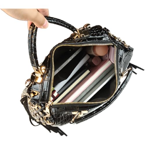 Bolso Satchel de Mujer con Asa Superior de Cuero miniatura 2