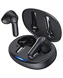 Hamlaem Auriculares Inalámbricos True Wireless con 4 Micrófonos y Cancelación de Ruido ENC, Auriculares con Carga Inalámbrica Bluetooth 5.1 en Modo Juego, IPX6, 30 Horas, Control de Volumen
