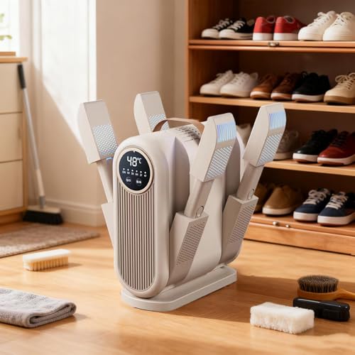 Sèche-chaussures électrique et désodorisant pliable avec minuterie