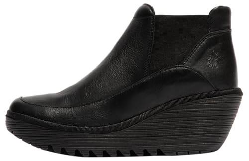 FLY LONDON Women's YOFI507FLY Fashion Boot, Black, 9