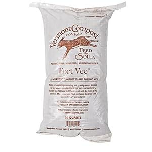 Fort Vee – Organic Potting Soil Mix | High-Nutrient Compost-Based Potting Soil for Indoor & Outdoor Container Seed Starting, Plants & Vegetables Organic Gardening | 20 Quarts