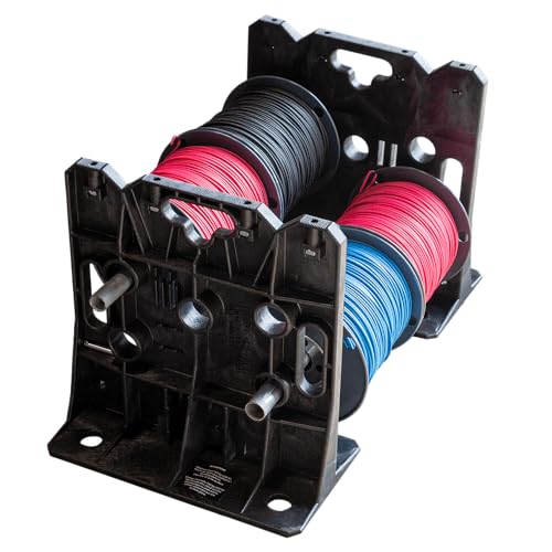 2.0 Multi-Purpose Cable Dispenser - Electrical Wire Rack, Wire Spool Caddy () - Rack-A-Tiers 11480
