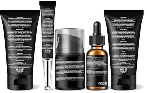 Mens Skin Care Kit,Skin Care for Men,Deep Hydrate,Moisturize,Firm Skin,Gentle Men's Facial Skin Care Routine Kit for Men Christmas Valentines Birthday Gifts for Him Boyfriend Husband Fathers Dad - Image 8