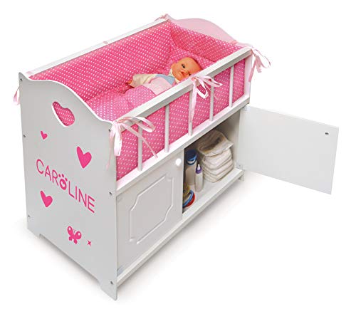 Badger Basket 19000 Toy Doll Bed With Storage, Bedding, And Personalization Kit For 22 Inch Dolls thumb #6