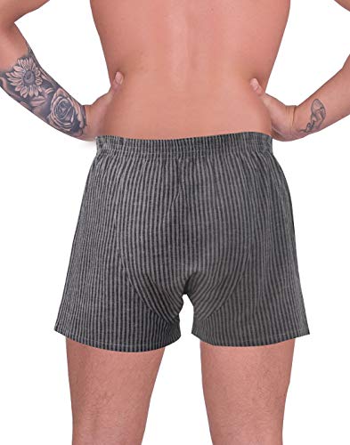 LUFT Mens Cool Candy Stripes Soft Elastic Waist Pull On Underwear Boxer Shorts4